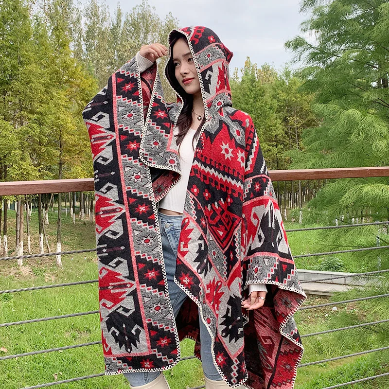 50 шт. женский шарф с капюшоном