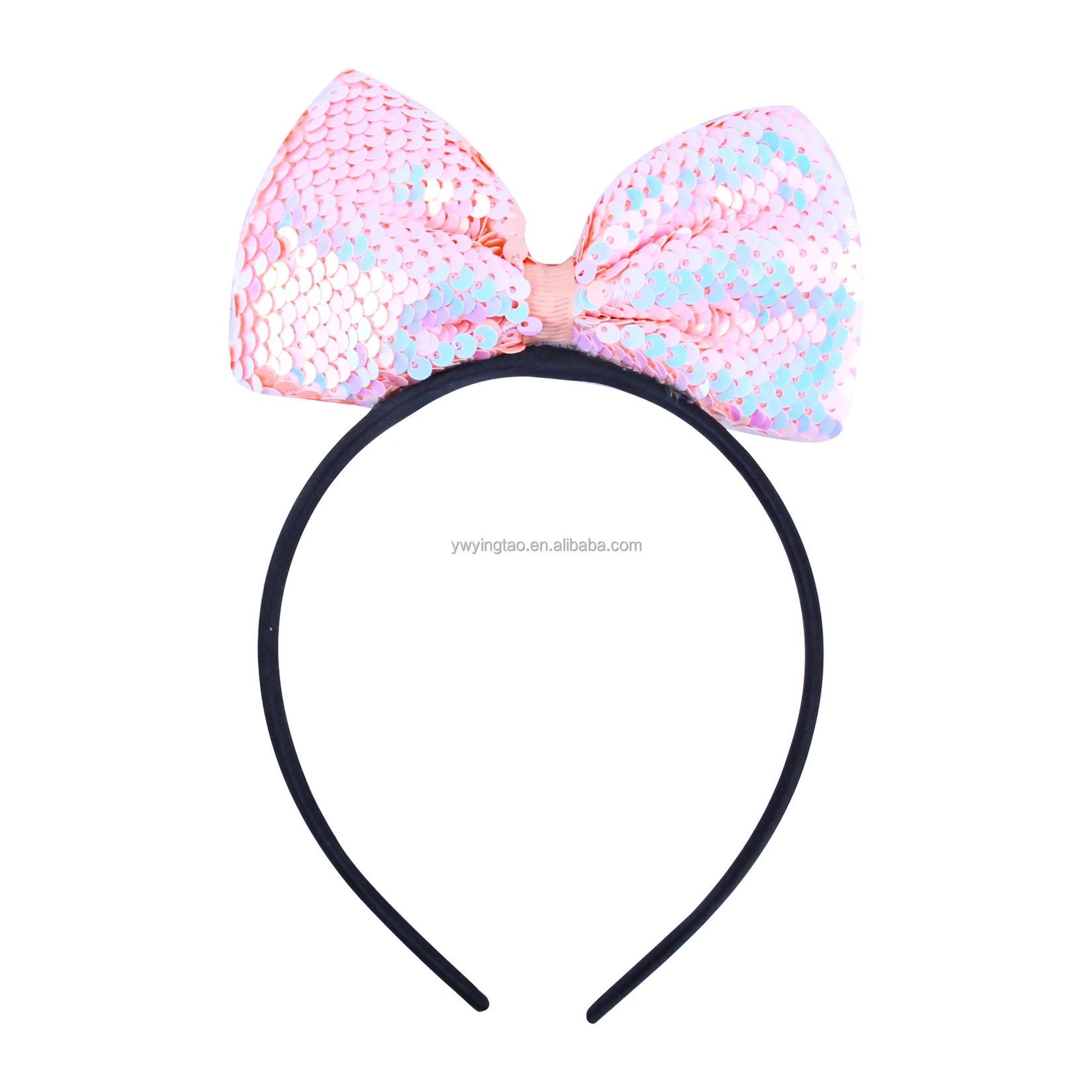 
Candygirl Sequin Bow Hairband Party Princess Hair Accessories For Girls Holiday Birthday Gift 2021 New Design 