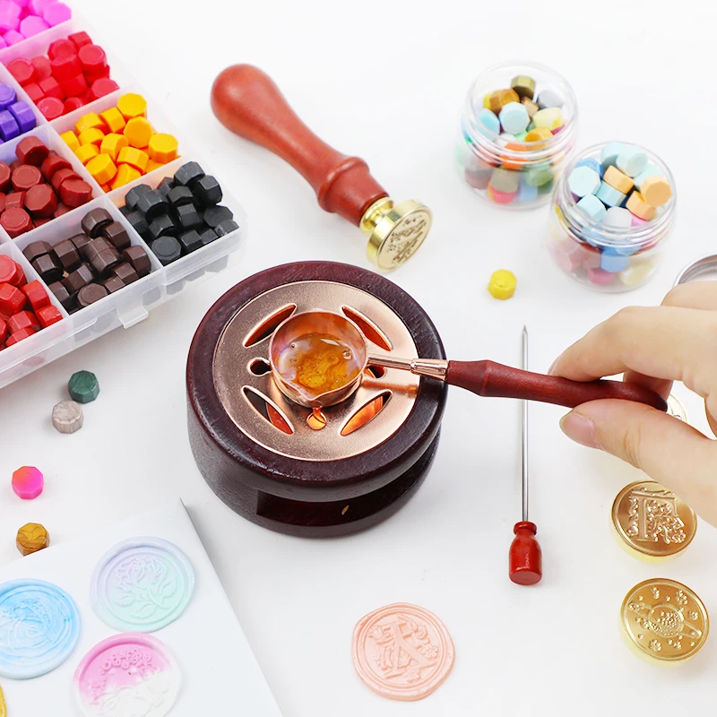 2022 new hot sale decorated wax seal stamp kit for souvenirs and envelopes