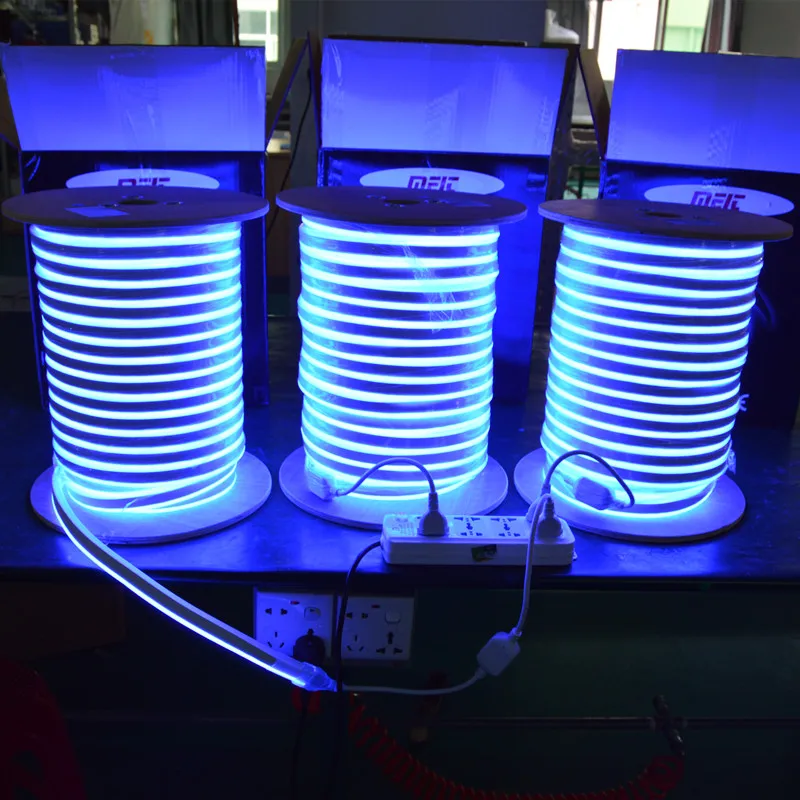 Custom Wholesale Factory Production Building Lighting 15x26mm SMD5050 DMX PWM RGB Waterproof Flexible Neon LED Light Strip