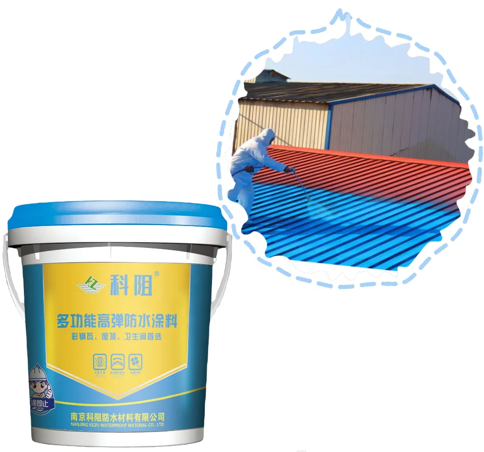 Kezu Gutters Waterproofing And Protection With Kezu Water-Based PU Waterproof Coating