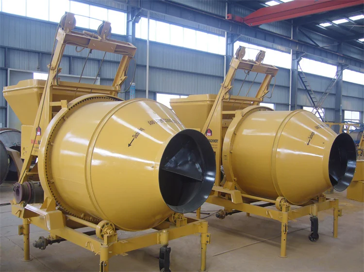 Factory Supply Concrete Mixer Drum Jzr 350  Bucket Feeding Diesel Concrete Pump With Mixer