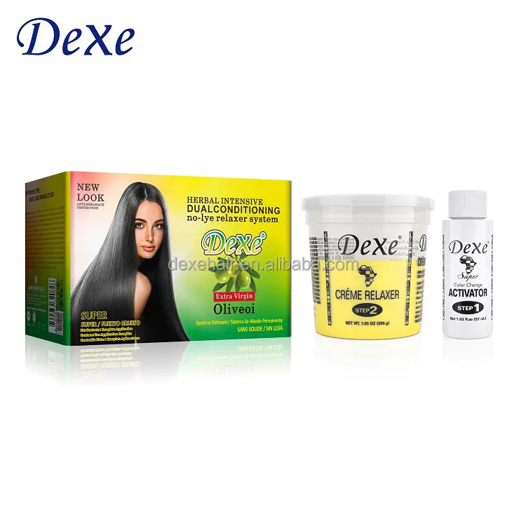 Dexe High Quality Hair Relaxer Indian Hair Relaxer Regular and super African home and salon using long lasting