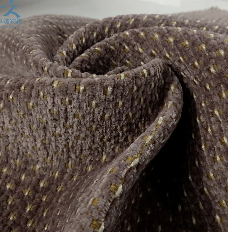 
hot sell woven fabric linen with chenille jacquard fabric for sofa 