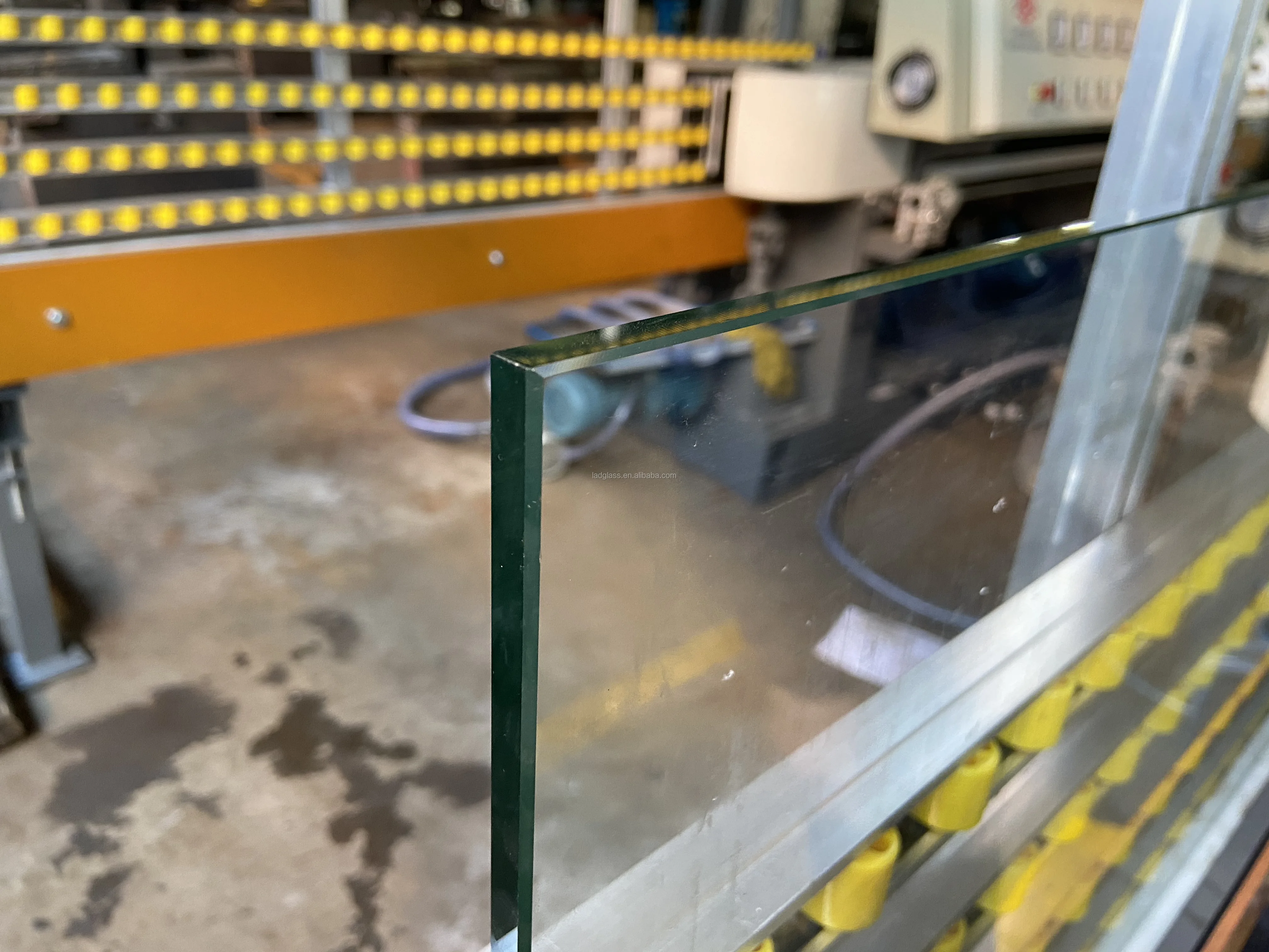 8 Motors Automatic Glass Straight Line Miterring Machine Rectilinear Edging Machine with PLC