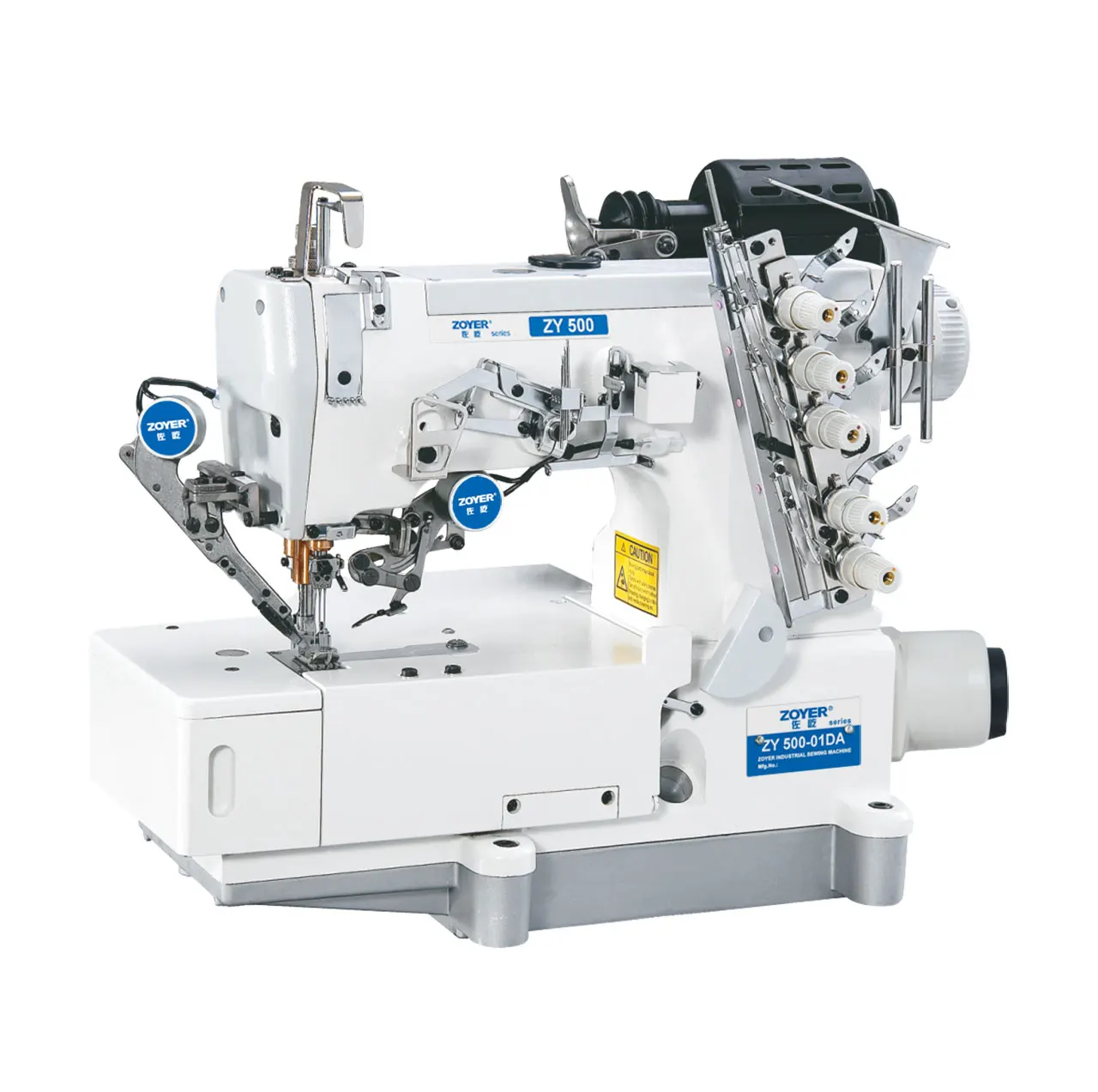 ZY500-01DA ZOYER direct drive auto trimmer cover stitch sewing machine for many kinds of decoration