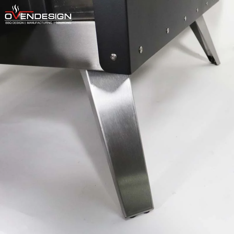 The Best 16 Inch Household With Foldable Legs Pizza Oven Gas Type Manually Rotate Italian Pizza Oven With Built-In Thermometer