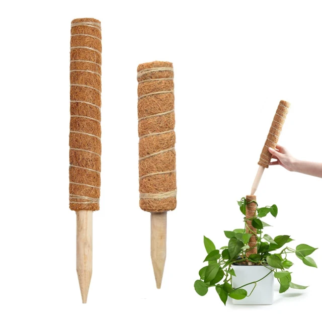 Extendable Climbing Plant Coir Totem Rod Support Gardening Coconut Palm Stick