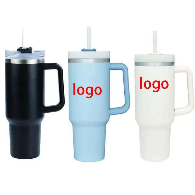 Tumbler Double Wall Tumblers With Lid And Straw Wholesale Tumbler Cups Stainless Steel 40oz Mugs Eco-Friendly yellow orange pink