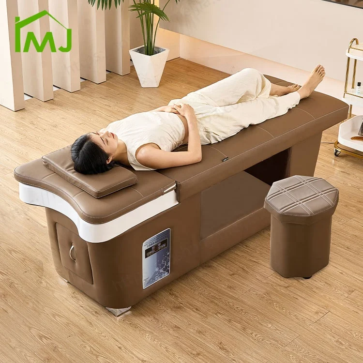 Salon hair wash Reclining massage Facial Treatment Heating head spa shampoo bed