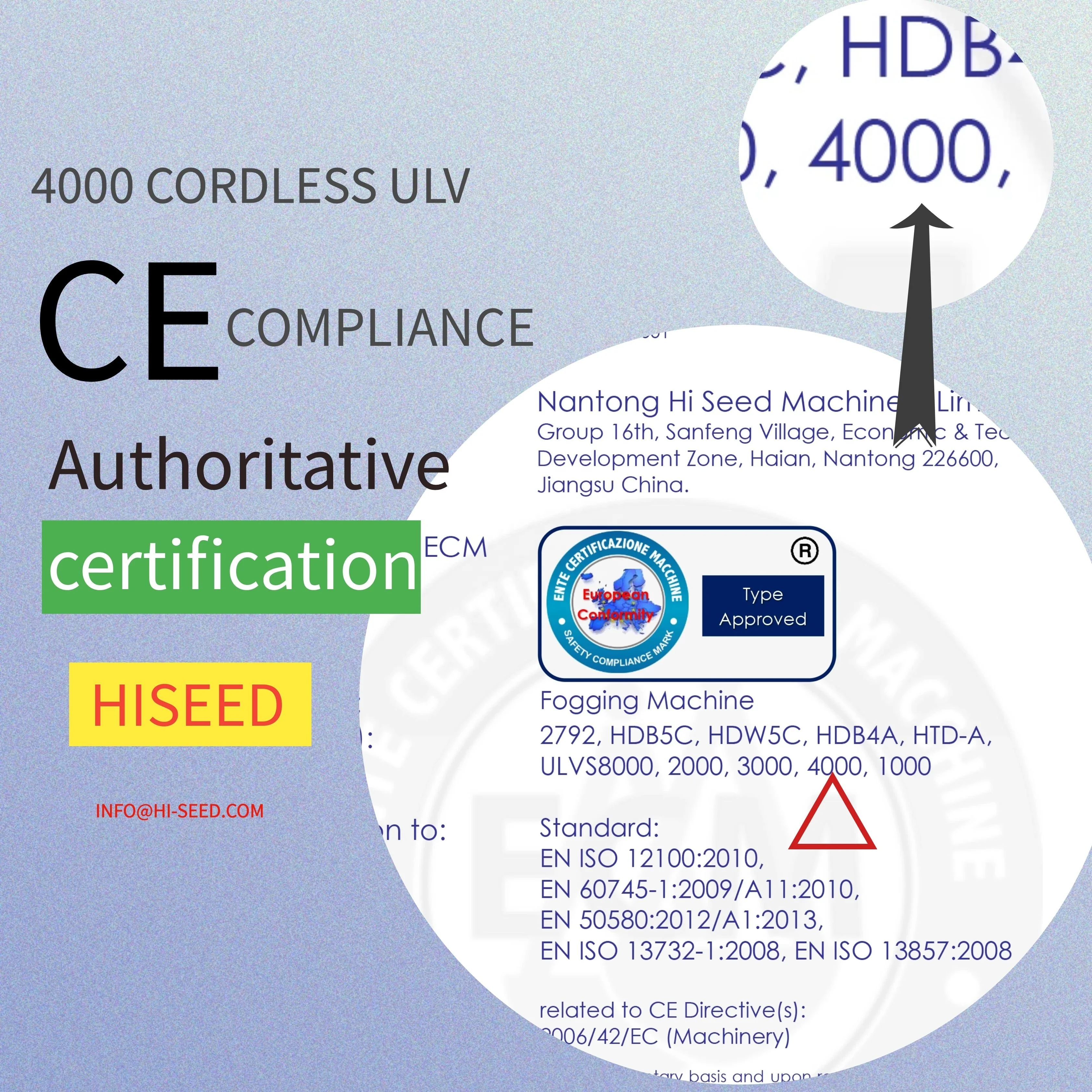 2L portable storage battery operated sprayer knapsack cordless ULV cold fogger