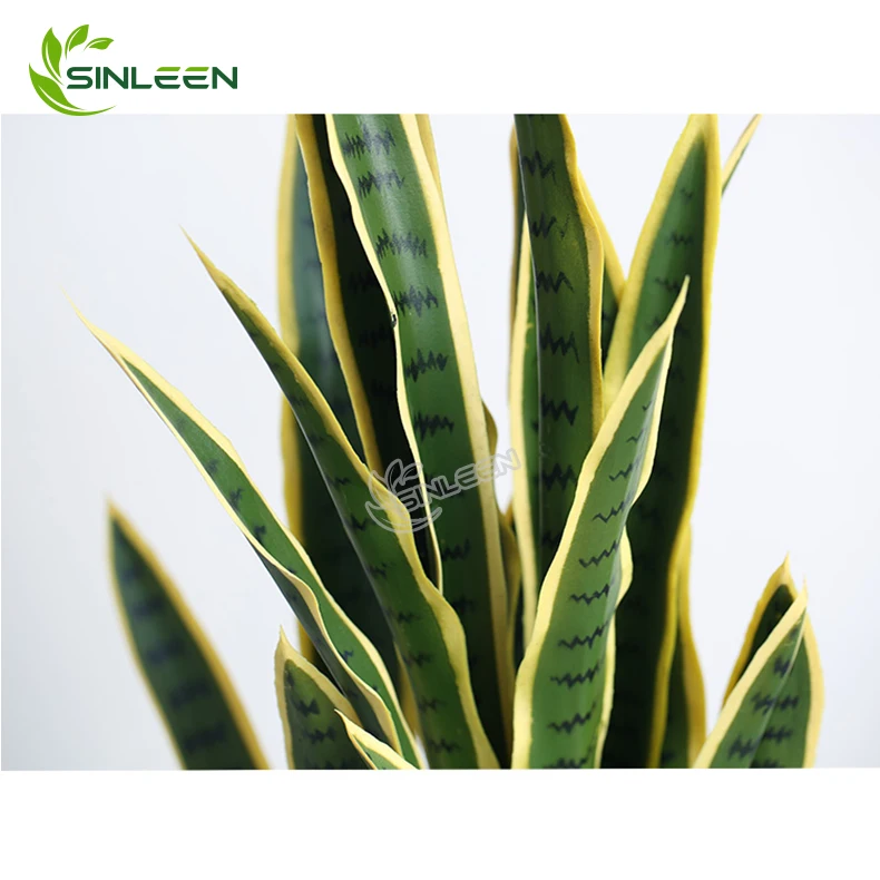 Hot Sale Artificial Plastic Succulent Snake Plant Sansevieria Trifasciata Tree