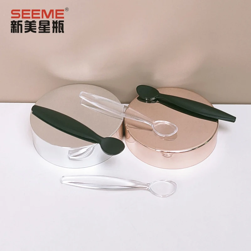 Mini cosmetic spatula scoop disposable white/cosmetic spatula/plastic spoon