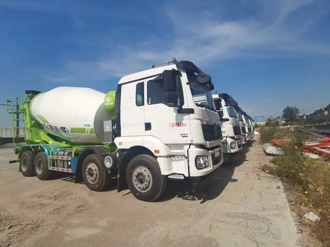 300Units stock EURO 5 12bm 14cbm Shacman 8x4 concrete mixer trucks for sale