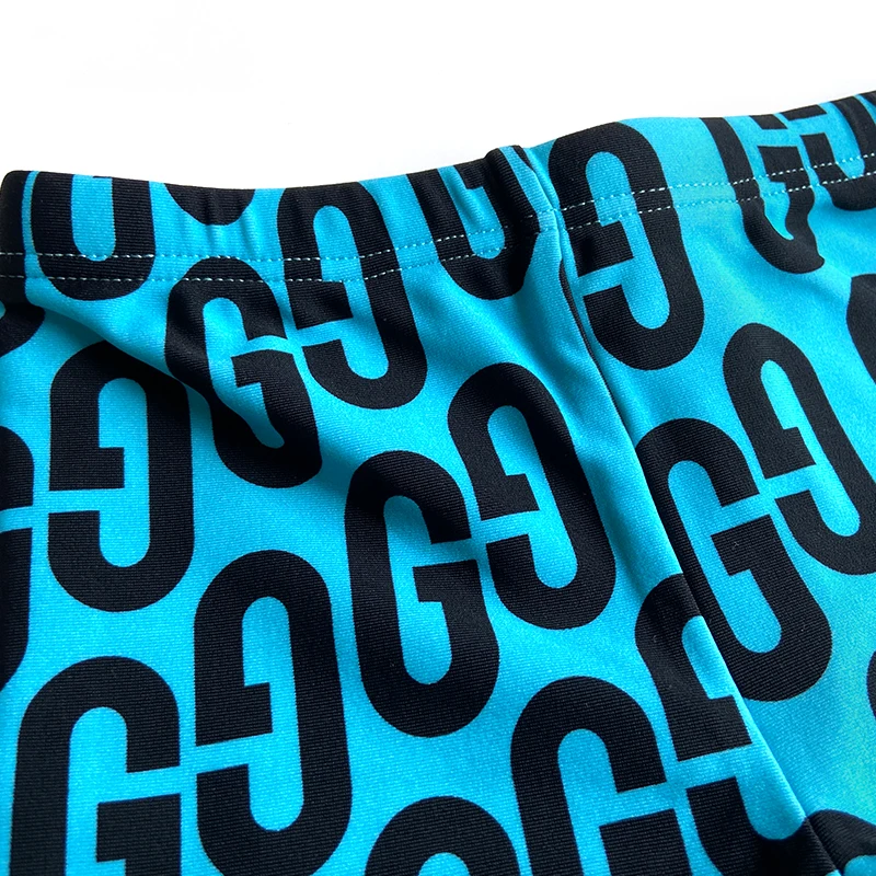 9 Months to 10 Years Children all over print Cute Print Kids String Short Swim Pant Baby Boy Swimwear