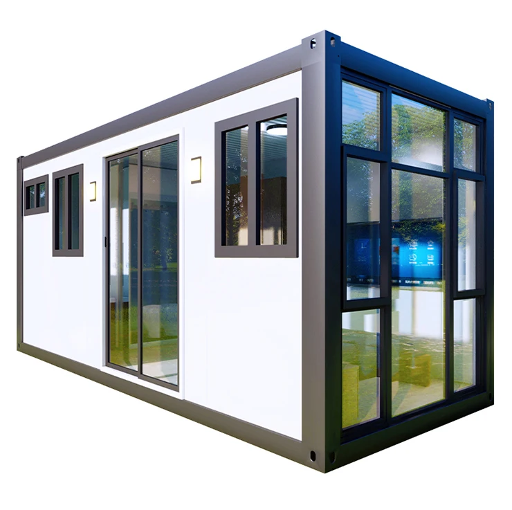 40ft mediterranean style prefab flat pack container home cheap price prefabricated shop modular house for malaysia