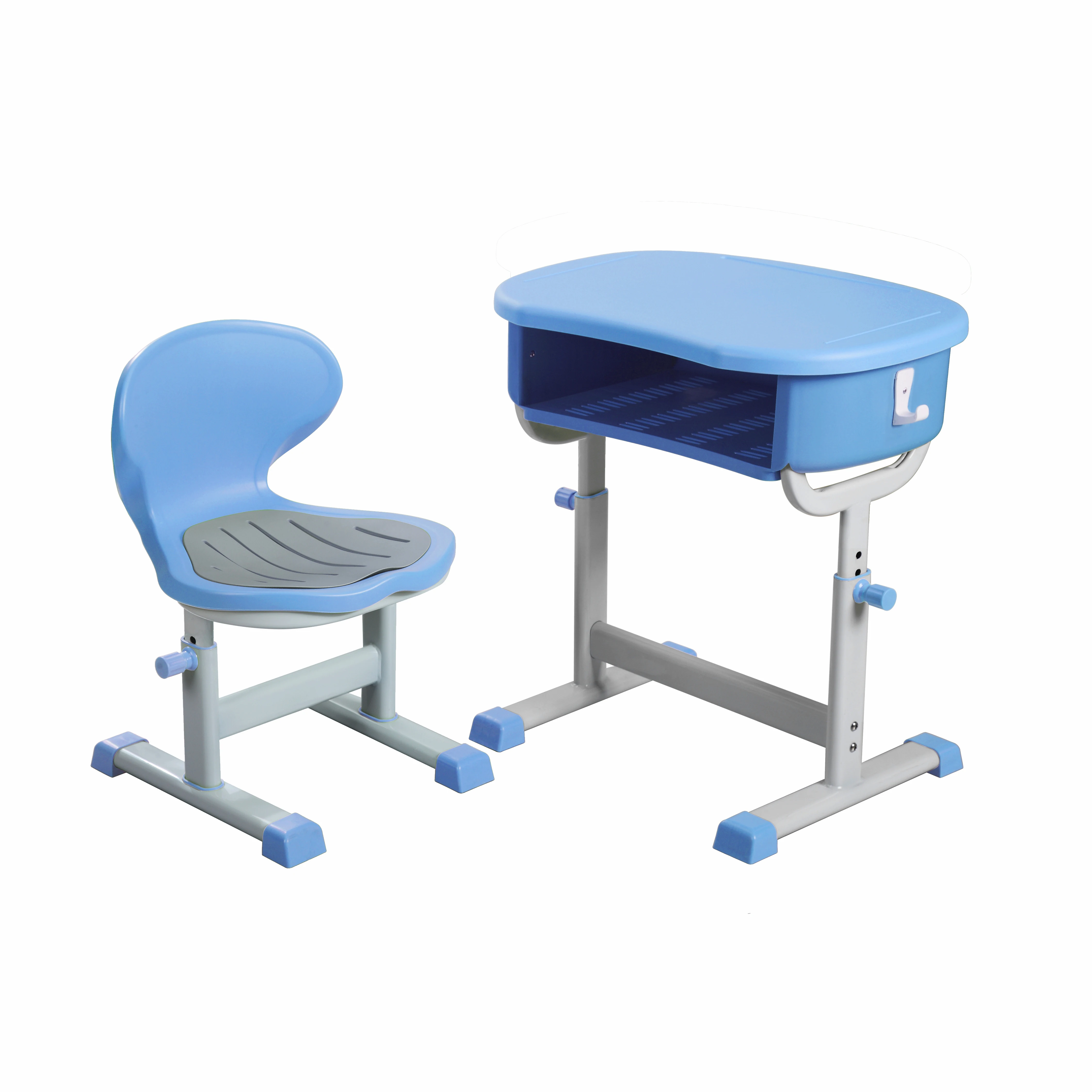 Wholesale College Class School Furnitures One-person Desk And Chair For Students