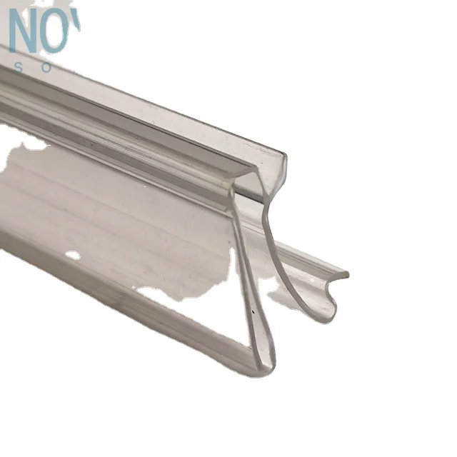HANGZHOU Novaday HMY SHELF Plastic PVC Extruded C Channel Data Strip Label Holder for Supermarket Shelves,P18