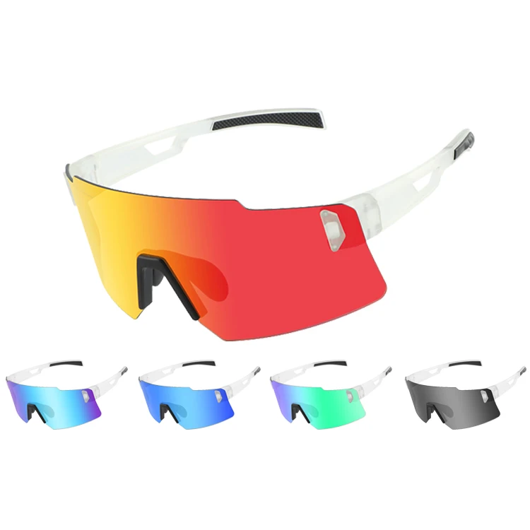 XUNQI Windproof Sun Glasses Shapes Women Men PC Frameless Polarized Sport Sunglasses For Driving Running With Adjustable Nose