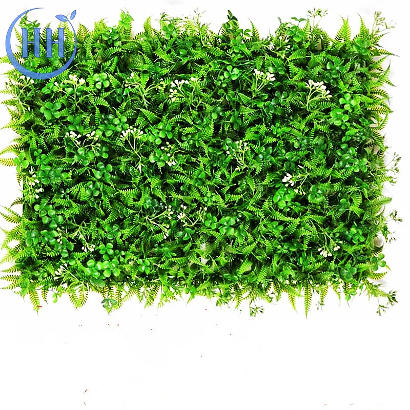 High quality wall outdoor decorative green artificial grass decor hanging synthetic leather manufacturing plant