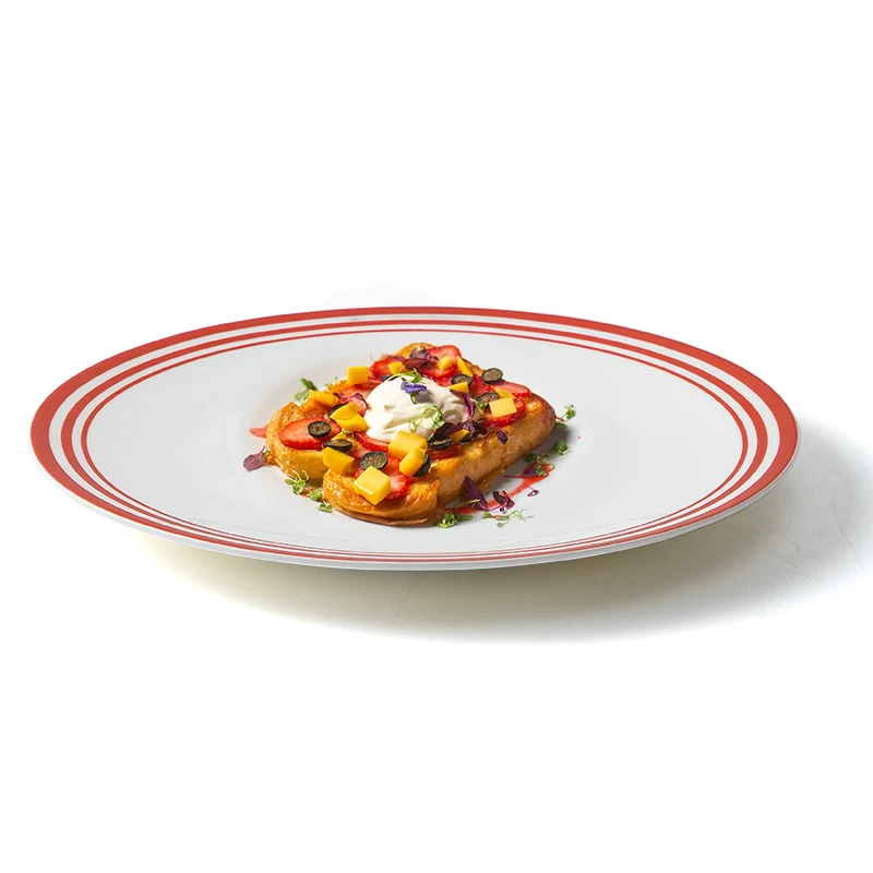 New Arrive German Ceramics Dinner Plate, Luxury Hotel Restaurant China Plates, Catering Bone China Dinner Plate