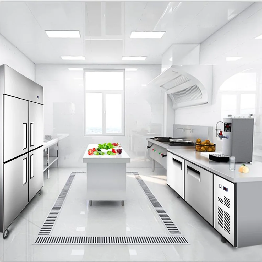 2 Door Hot Sale Direct Cooling Commercial  Stainless Steel Vertical/Upright  Freezer