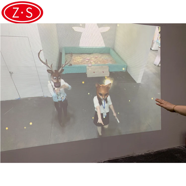 
High technical interactive 3d wall system somatosensory interaction wall games for park 