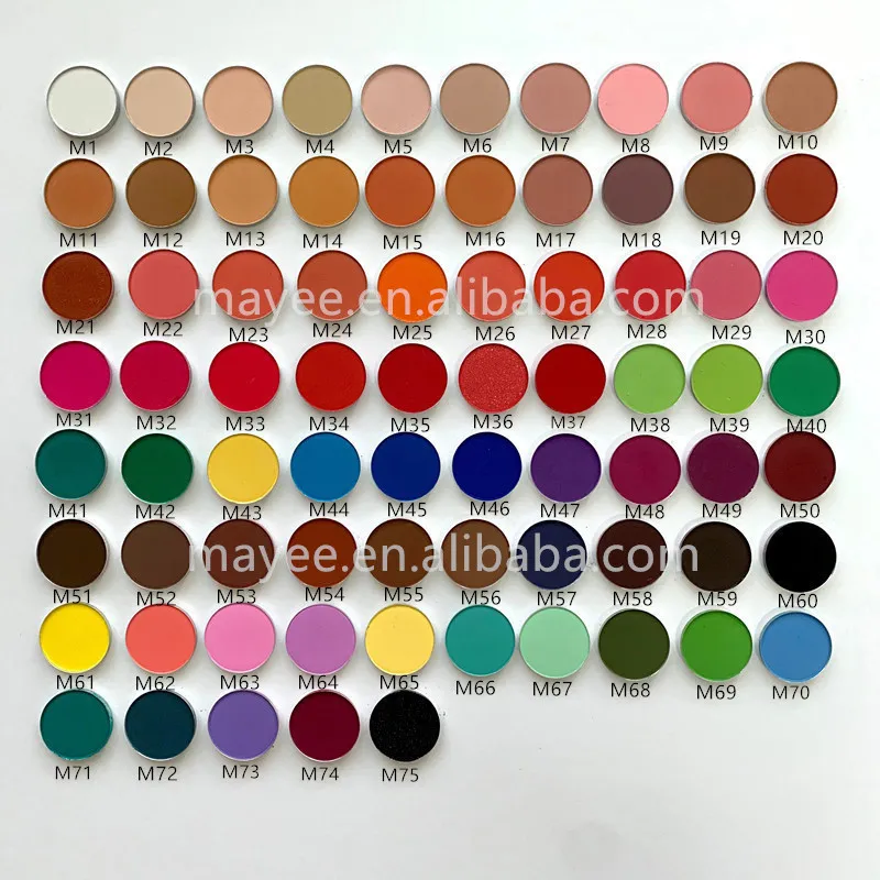 private label diy cosmetic nude matte makeup single pan high pigment glitter custom eyeshadow palette