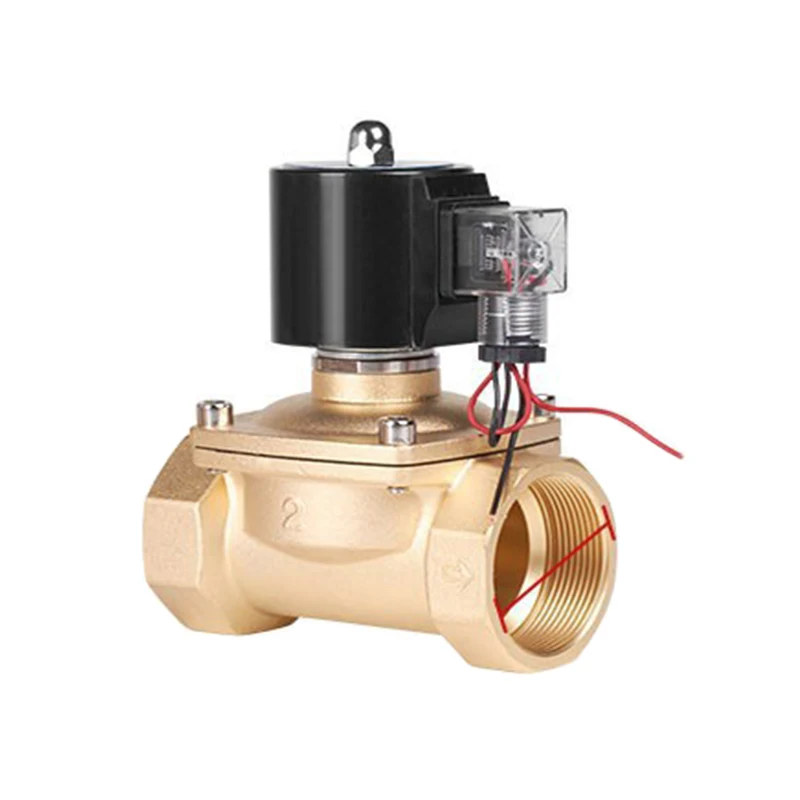 Dc24v Dc12v Ac110v Ac220v Npt резьбовой электромагнитный клапан для воды чистой меди нормально открытый двухходовой латунный соленоид