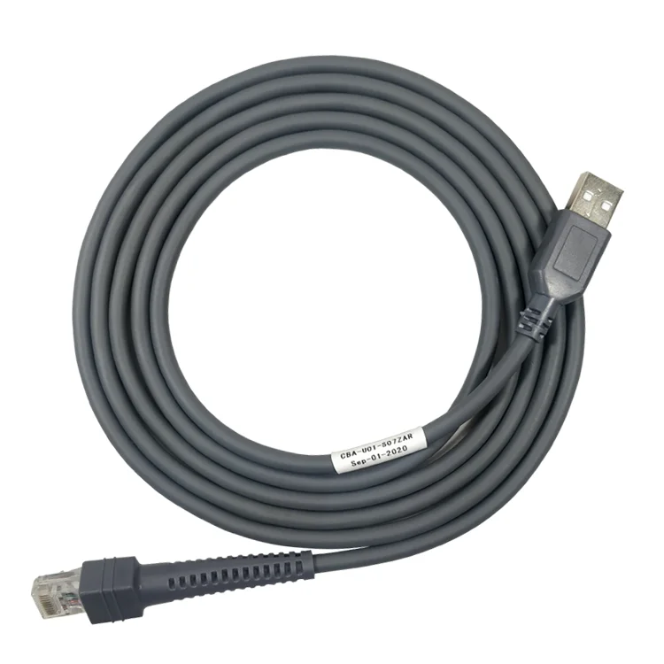 CBA-U01-S07ZAR 2 м USB сканер штрих-кода кабель LS2208 DS2208 LS4208 к Rj45 для Zebra