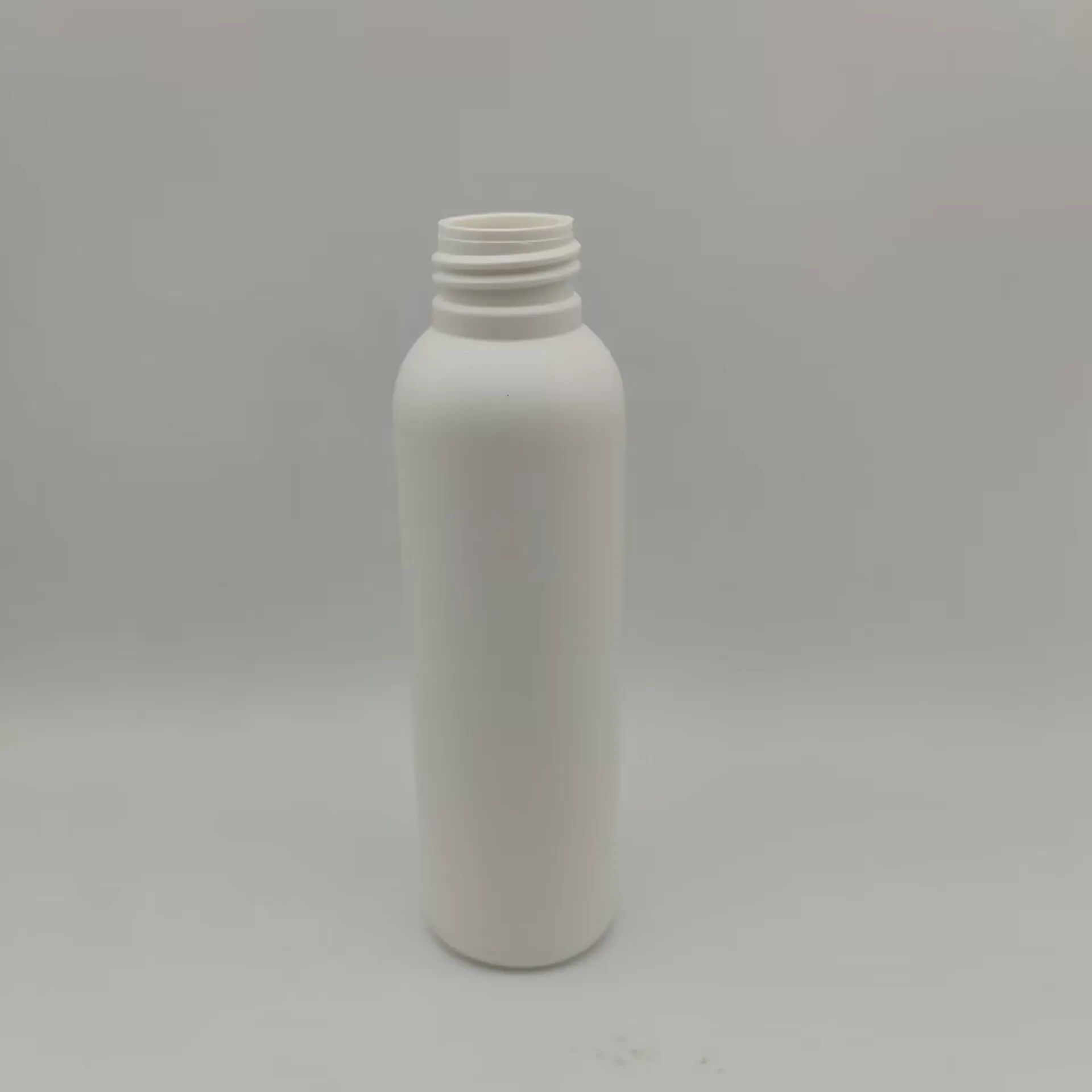 4 oz Cosmo round shape bottles soft touch bottles HDPE plastic bottles for shampoo conditioner
