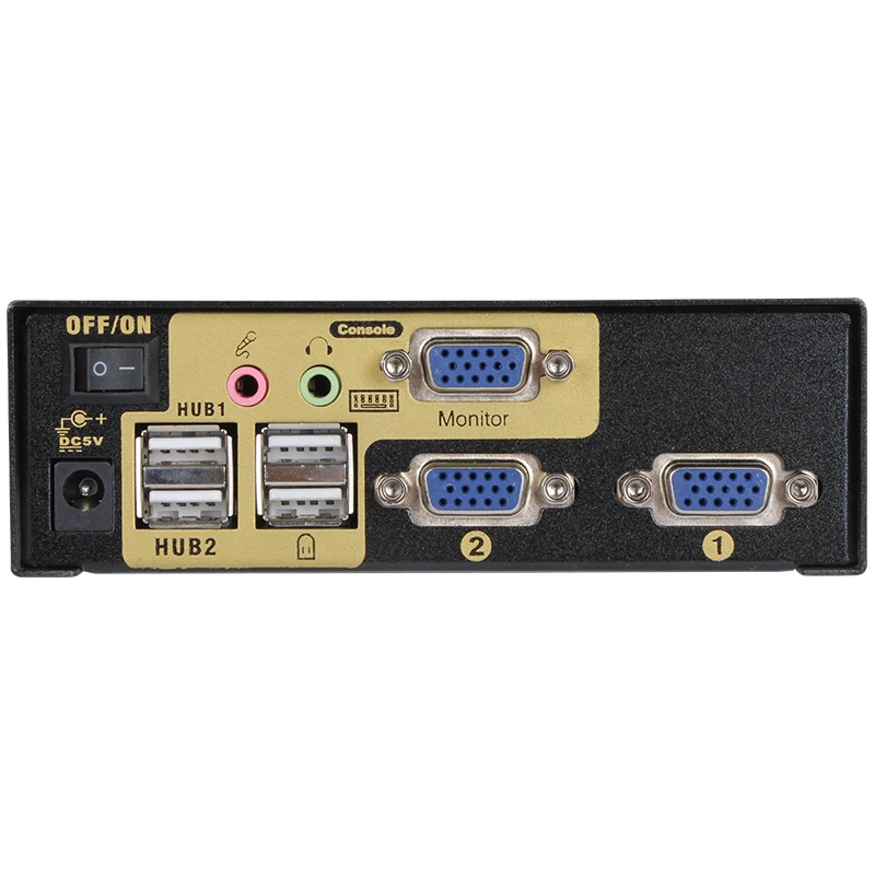 VCOM 2 Way компьютер VGA KVM переключатель поддержка 1080P с клавиш ИК-пульт дистанционного