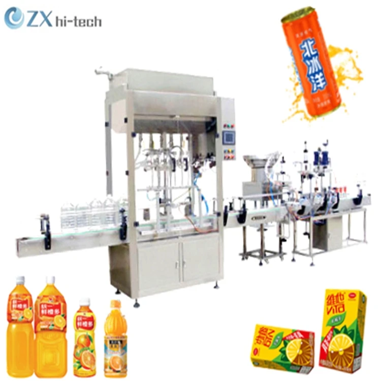 Mechanical High Quality Full Set Automatic Fruit Juice Bottled Beverage Production Line