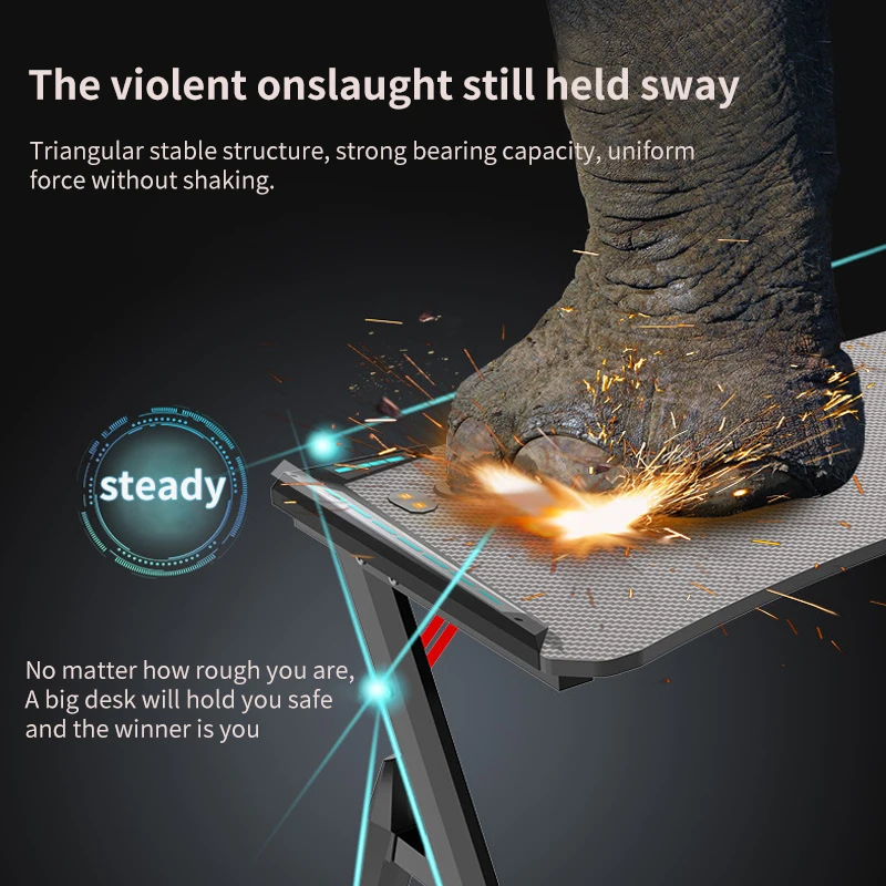 Depth Design Gaming Tables Adjustable Computer Desk Bundle Computer Gaming Desk For Gamer