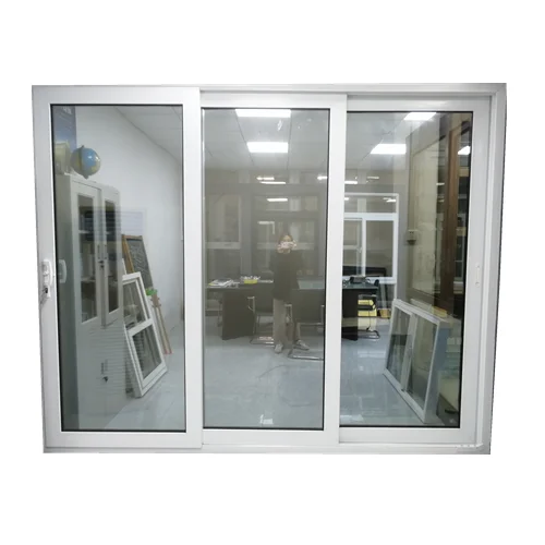 3- track customized size PVC/UPVC sliding closet door for apartment