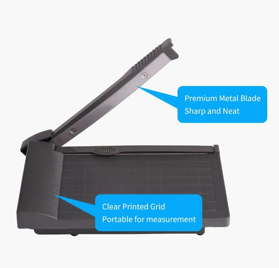 Mini Paper Trimmer Guillotine Cutter 6 Inch (160mm) Cut Length Desktop Paper Cutting Machine with Security Cutter Head for Craft