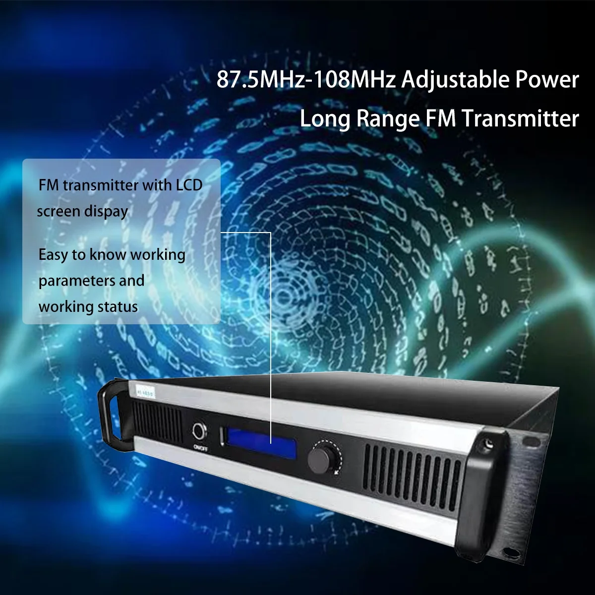 800W FM Transmitter 800Watts radio tv broadcasting equipment outdoor for radio station