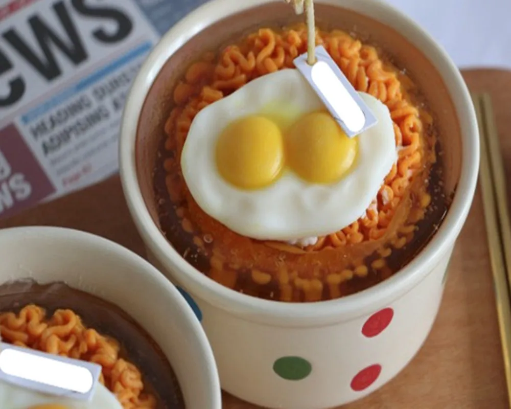 
New decorative noodle shaped scented candle fragrance aromatherapy candle 