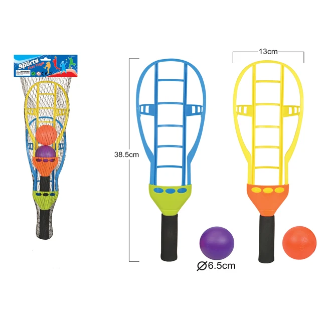 Trackball sport chuck and catch ball lacrosse racket game toys