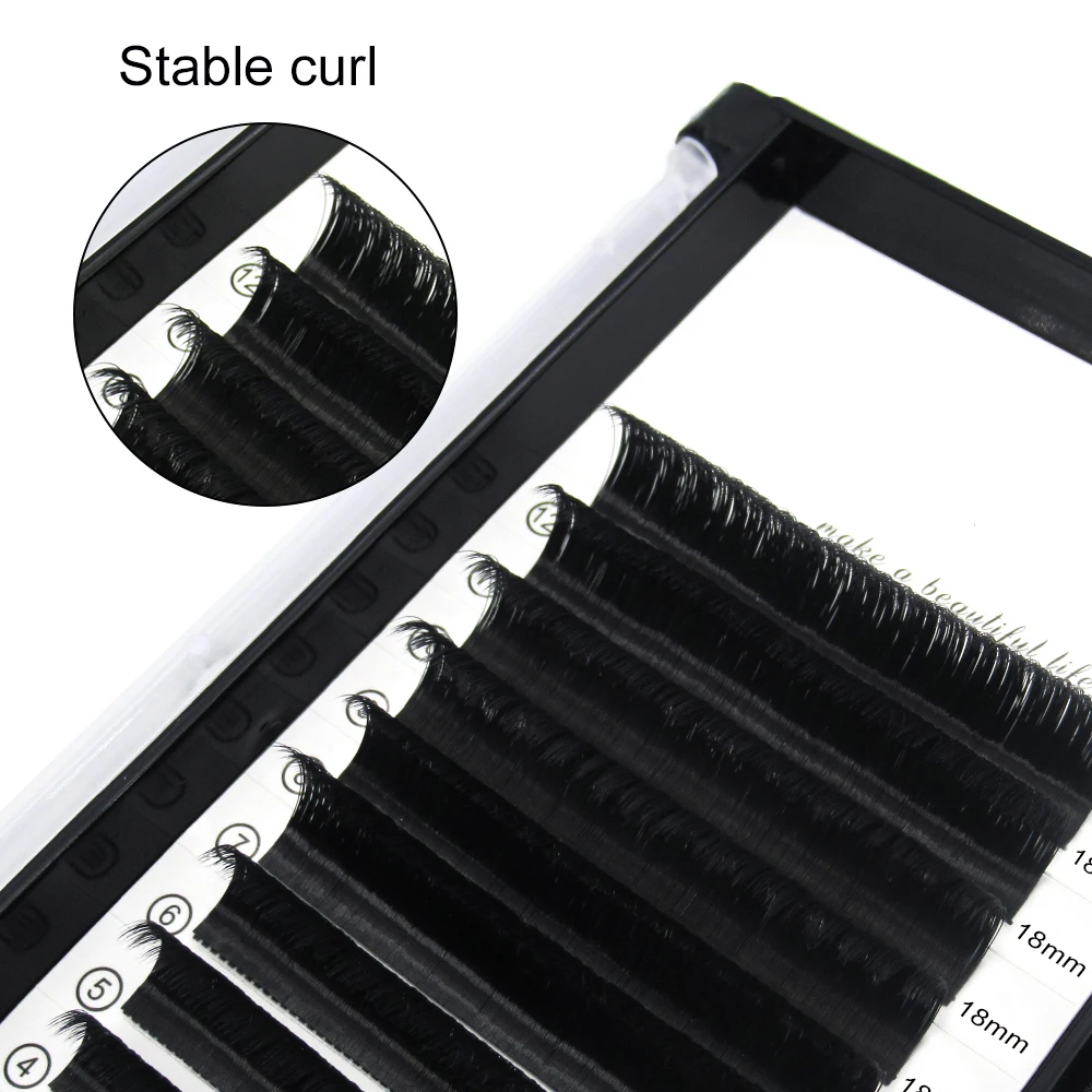 QUEWEL volume fans eyelash extension mixed lash extension trays volume eyelash extension korean