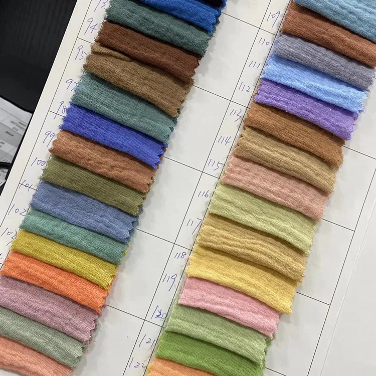 
High quality cotton double gauze muslin fabric for baby blanket 