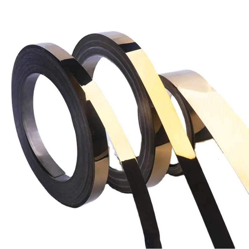 Cold Rolled 201 304 316L St Black Golden Rose Gold Color Decorative Sheets Wall Ceiling Stainless Steel Strip