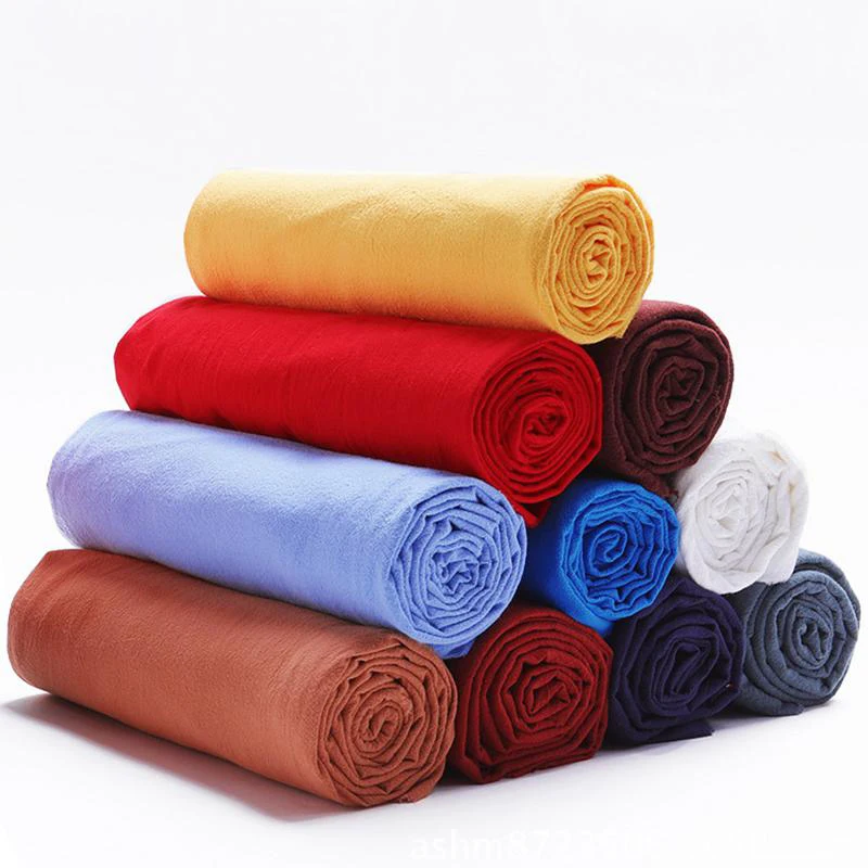 Soft instock 100% cotton washed texture woven fabric for trousers