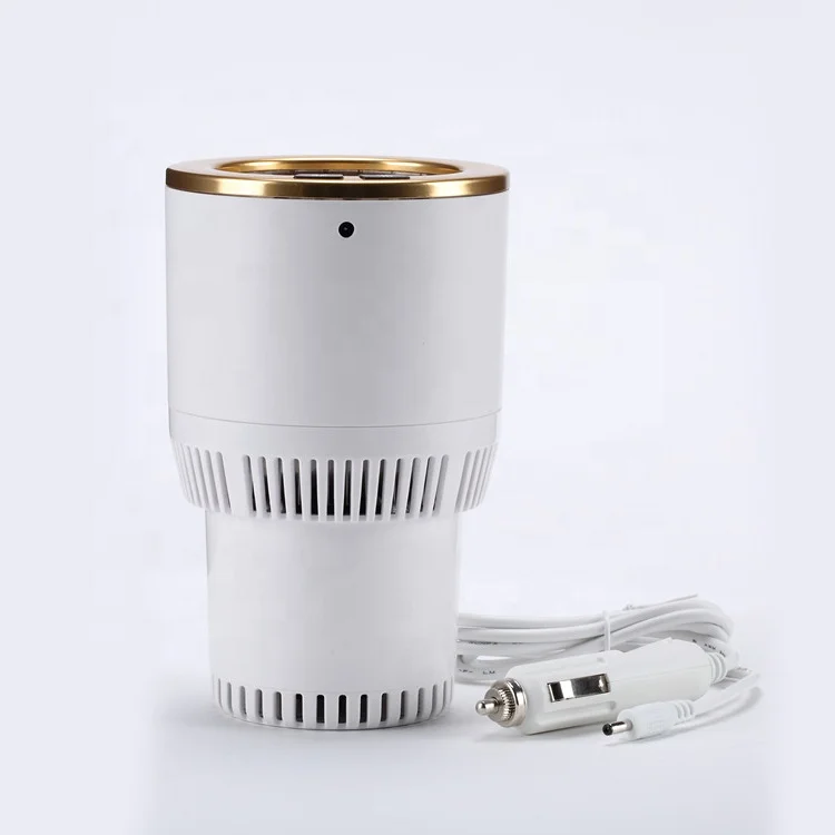 New Design Car Accessories Dc 12v Electric Cup Cooler Fridge Warmer Drink Cooling And Heating Cup Holder Refrigerator For Travel