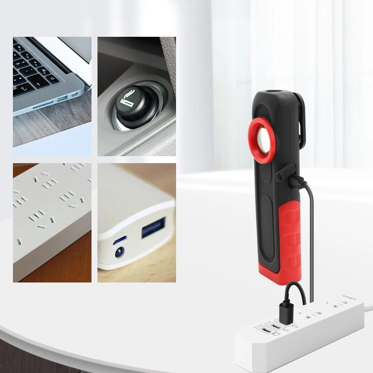 Rechargeable Cordless Inspection LED Flashlight For Car Polishing