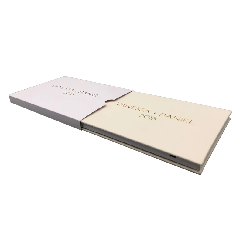wedding photo album video mailer lcd screens presentation folder