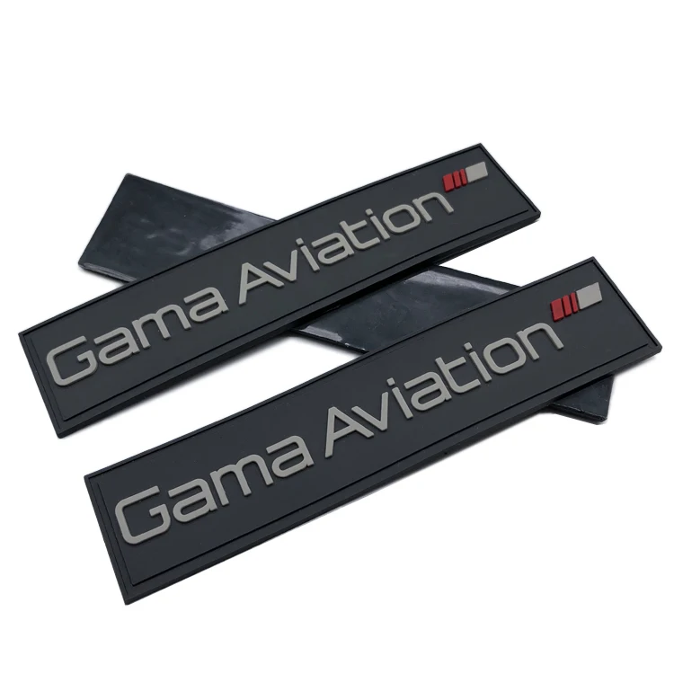 Custom Plastisol PVC Patch With Hook And Loop Backing