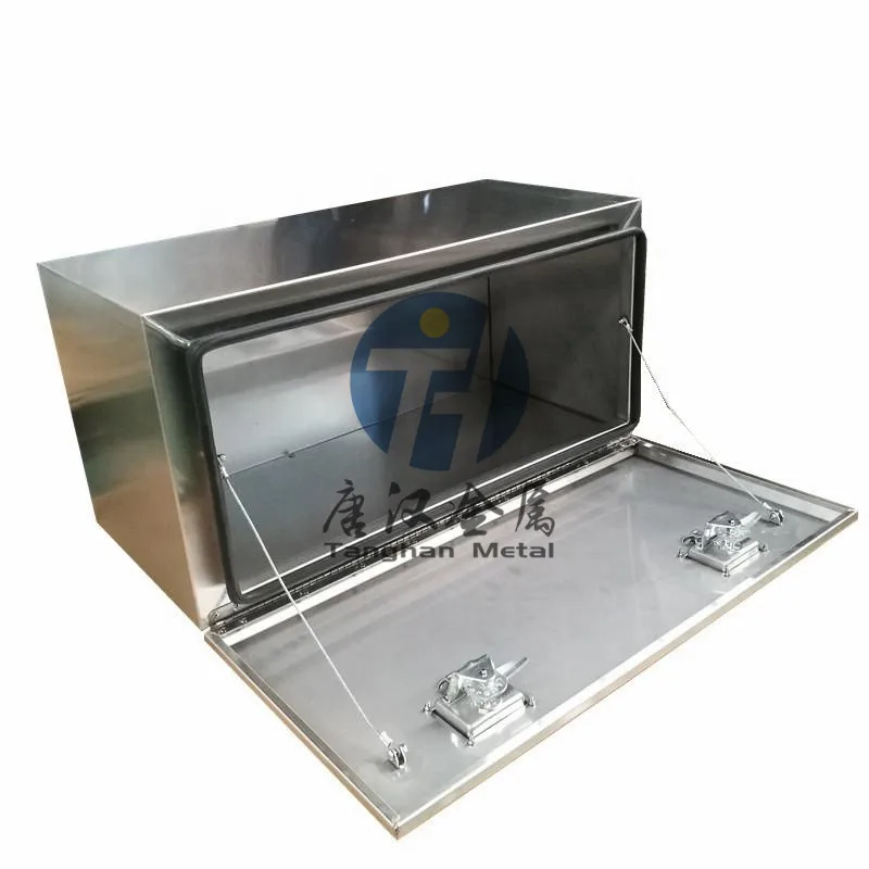 Guangdong Foshan TangHan Oem Ute body 304 stainless steel metal truck tool box with 8k mirror surface door