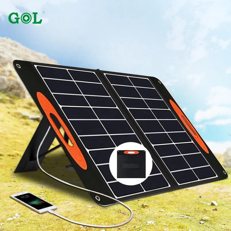 75watt Lightweight Outdoor Portable Solar Panel Foldable Usb Charger Power Foldable Solar Panel
