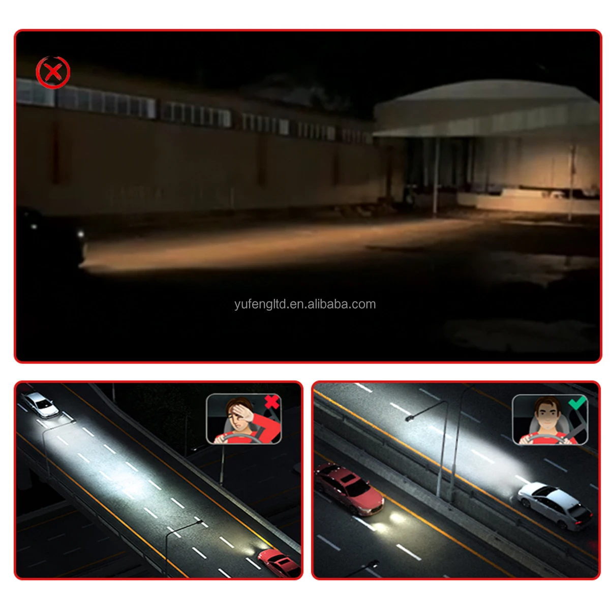 Ai Dual Copper 45000LM 220W 4570 CSP H7 LED Headlights Canbus Driver EMC Led Headlamps 9005 9006 9012 H1 H11 Led Headlight Bulbs